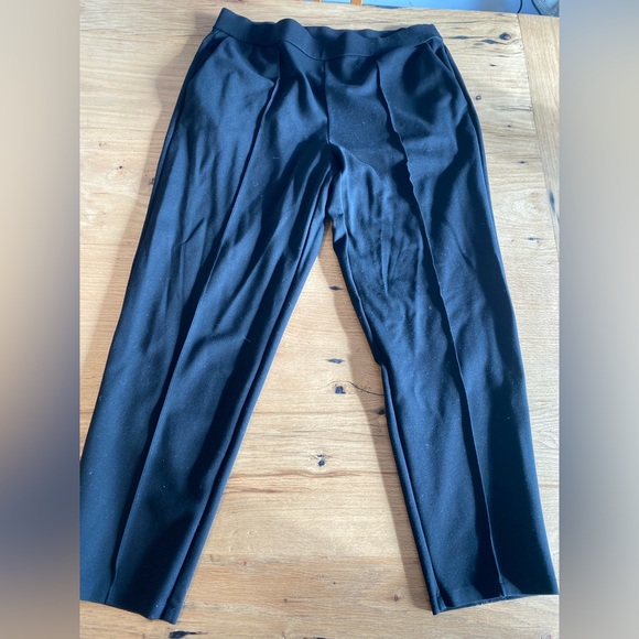 Eileen Fisher Comfortable Stretch Pant with Pockets Black Women’s Large Preloved - Picture 1 of 8